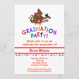 Dragon Abschluss Celebration Einladung