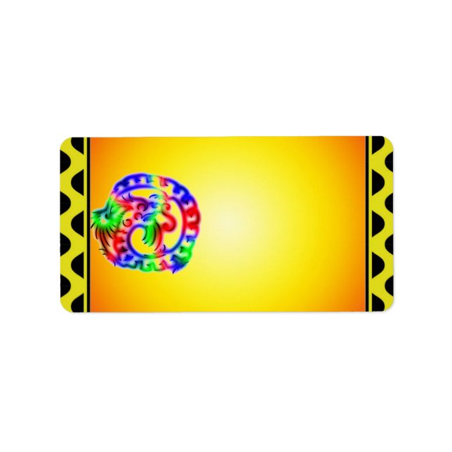Dragon Address Label Adressaufkleber (Vorne)
