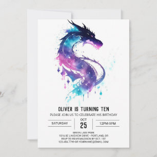 Dragon Adventure Printable Birthday Einladung