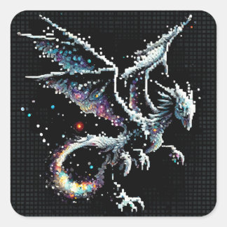 Dragon Air Elemental Quadratischer Aufkleber