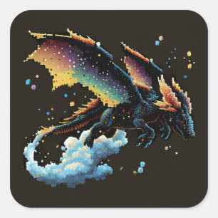 Dragon Air Elemental Square Sticker
