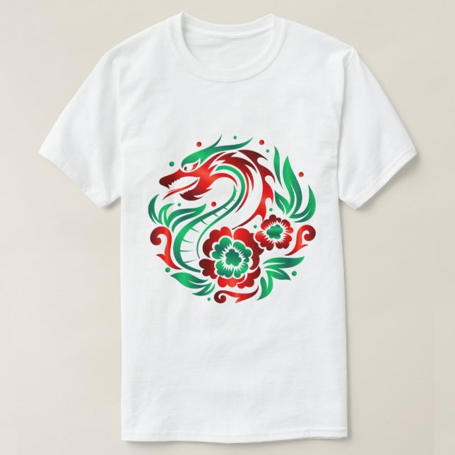 Dragon Amidblüten T-Shirt (Design vorne)