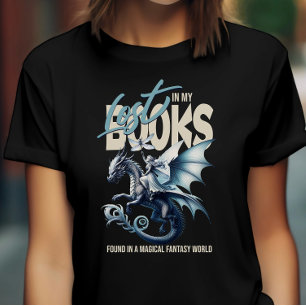 Dragon and Fairy & Fantasy - Buchliebhaber zitiere T-Shirt