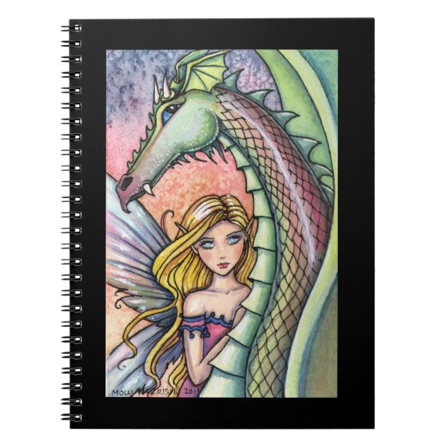 Dragon and Fairy Notebook Journal Notizblock (Vorderseite)