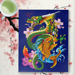 Dragon and Koi Puzzle