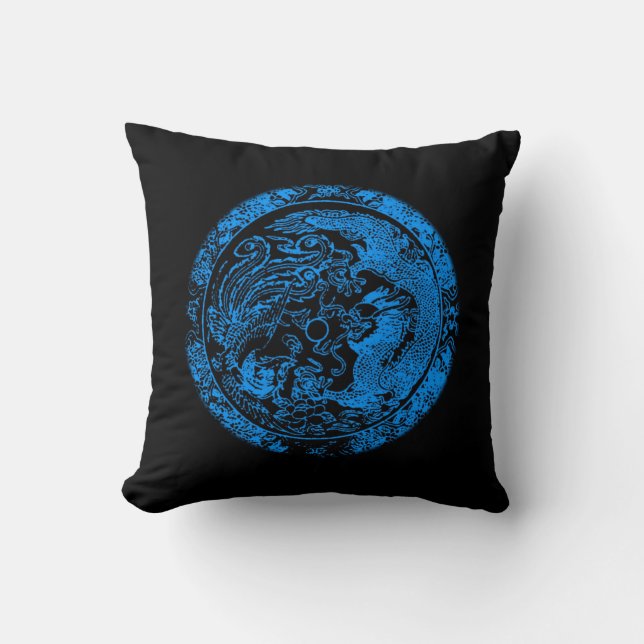 Dragon and Phoenix American MoJo Pillow Kissen (Vorderseite)