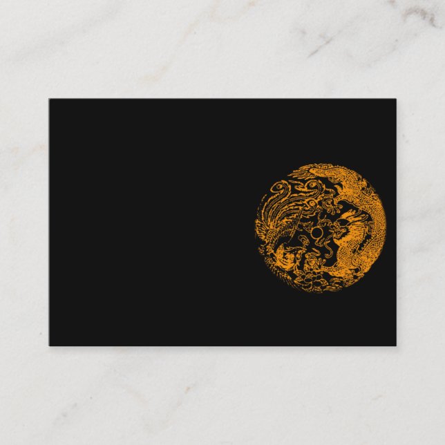 Dragon and Phoenix Business Card Visitenkarte (Vorderseite)