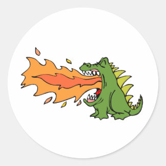 Dragon Art 33 Runder Aufkleber