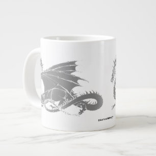 Dragon Art/Grau Jumbo-Tasse