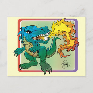 Dragon Art inspiriert von Scott Rosema Postkarte