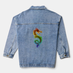 DRAGON ART JEAN DENIM JACKET JEANSJACKE