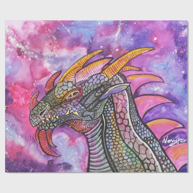 Dragon Art von Novy Wrapping Paper Geschenkpapier (Flach)
