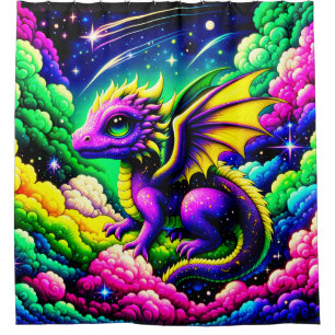 Dragon Artwork Duschvorhang