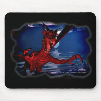 Dragon Attack 3D Fantasy Art Mousepad
