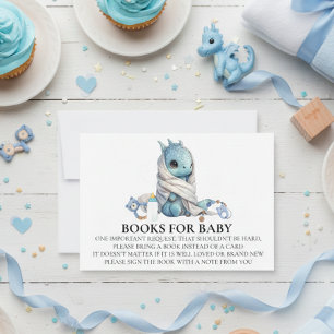 Dragon Baby Shower Book for Baby Einladung