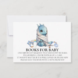Dragon Baby Shower Book for Baby Einladung