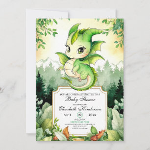 Dragon Baby Shower Einladung