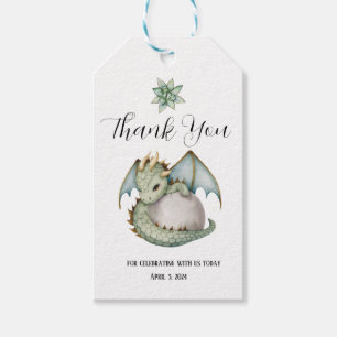 Dragon Baby Shower Geschenkanhänger