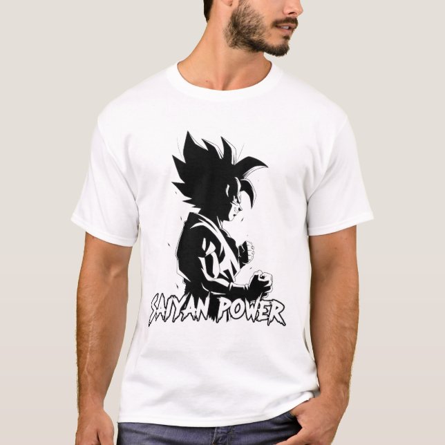 Dragon ball z T - Shirt Saiyan Power Action T - Sh (Vorderseite)