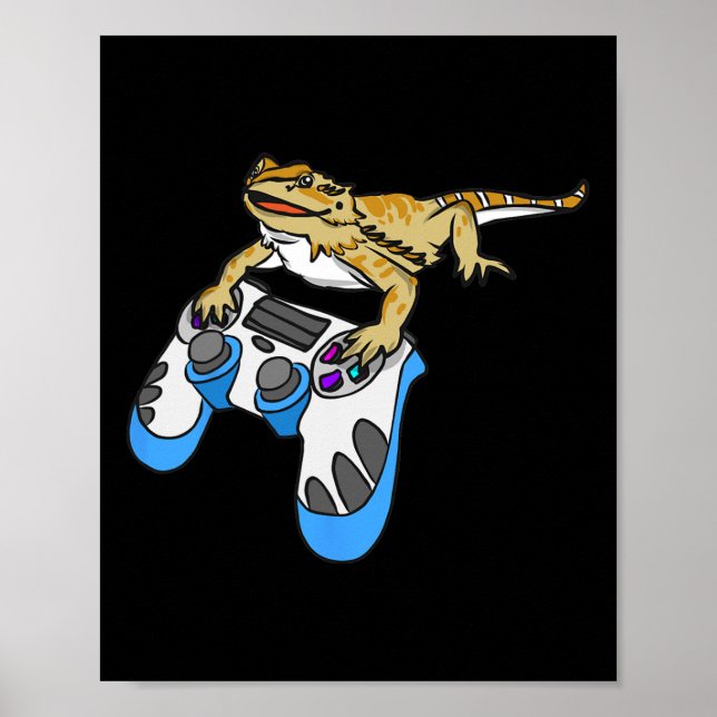Dragon Bartded Dragons Lizard Poster (Vorne)