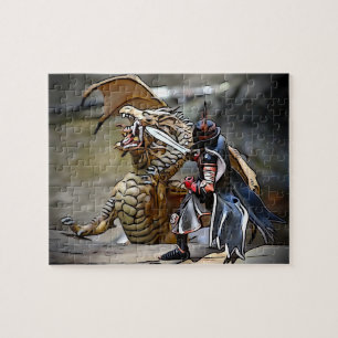 Dragon Battle am Fluss Puzzle