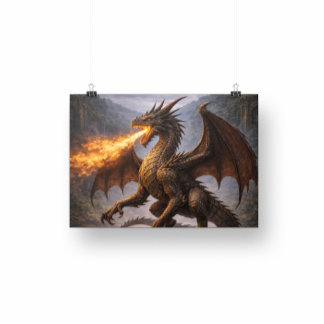 Dragon Battle Home & Gaming Room Decor Fotodruck