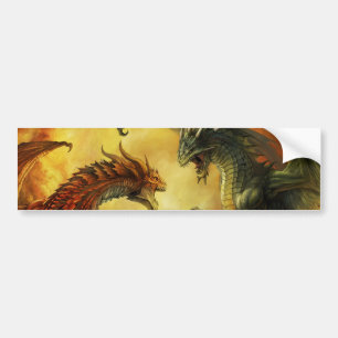 Dragon Battle Sticker Autoaufkleber