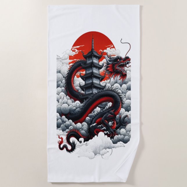 Dragon Beach Handtuch (Vorderseite)