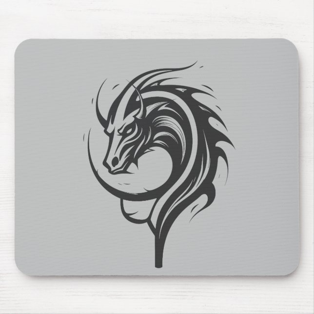 Dragon Beast Creature Fantasy Legacy Vector Art Mousepad (Vorne)