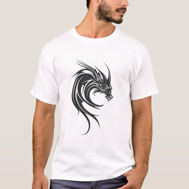 Dragon Beast Creature Fantasy Legacy Vector Art T-Shirt (Vorderseite)