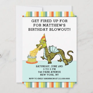 Dragon Birthday Einladung