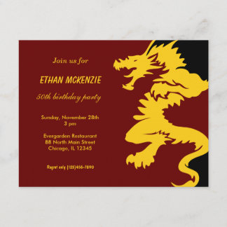 Dragon Birthday Einladung