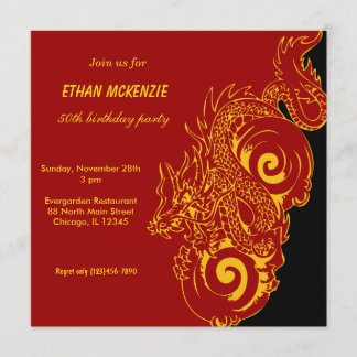 Dragon Birthday Einladung