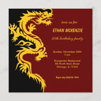 Dragon Birthday Einladung