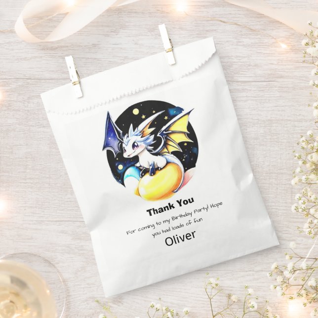 Dragon Birthday Geschenktütchen (Ausgeschnitten)