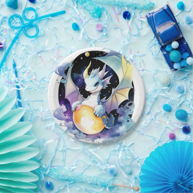 Dragon Birthday Pappteller (Party)