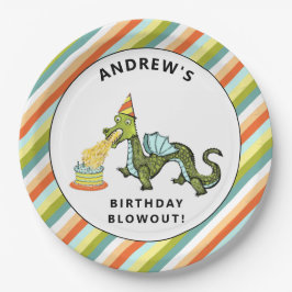 Dragon Birthday Party Pappteller