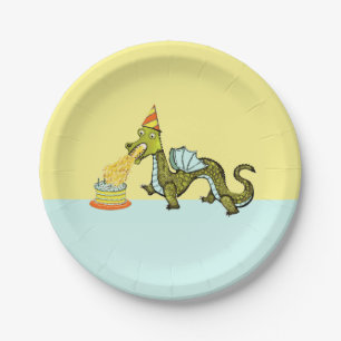 Dragon Birthday Party Pappteller
