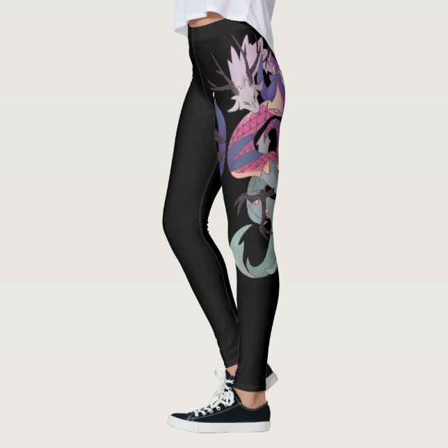 Dragon, black legging leggings (Links)