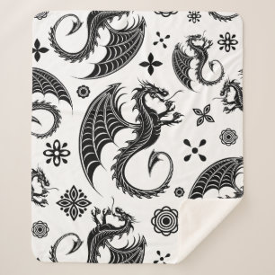 Dragon Black Shape Tattoo Style Sherpadecke