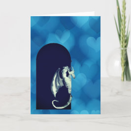 Dragon Blue Hearts Grandtochter Valentinstag Karte