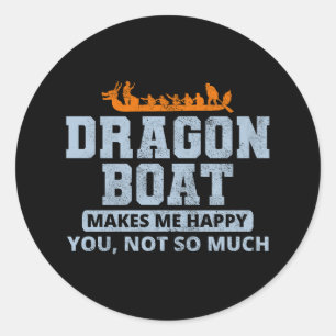 Dragon Boat Racing Crew Paddlers Wassersport Runder Aufkleber