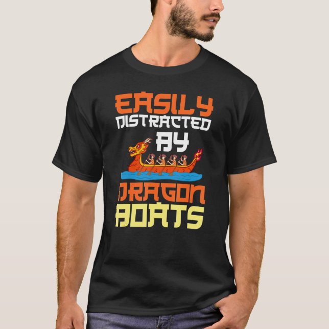 Dragon Boat Racing Festival Paddle Chinese Boating T-Shirt (Vorderseite)