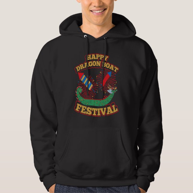 Dragon Boat Racing For Dragon Boat Paddler Drummer Hoodie (Vorderseite)