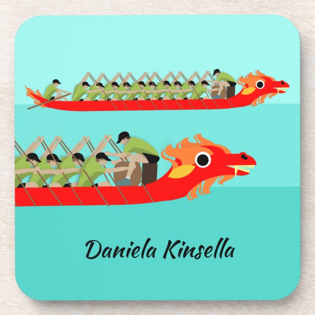 Dragon Boat Racing Getränkeuntersetzer (Vorderseite)