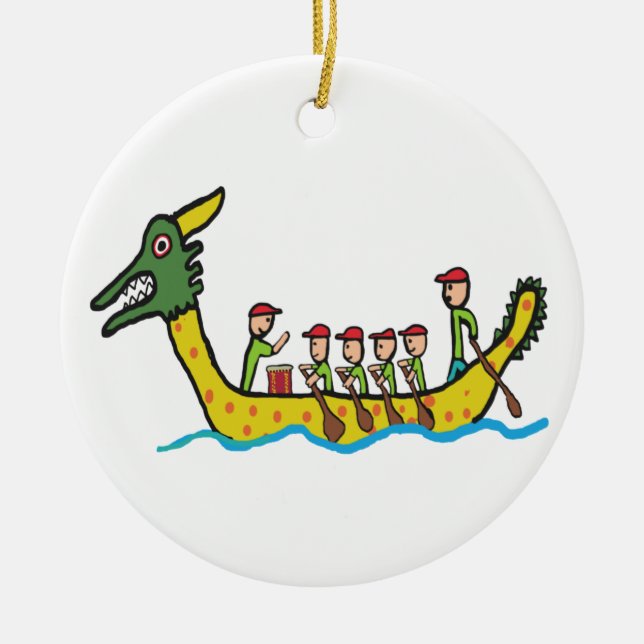Dragon Boat Racing Keramik Ornament (Vorne)