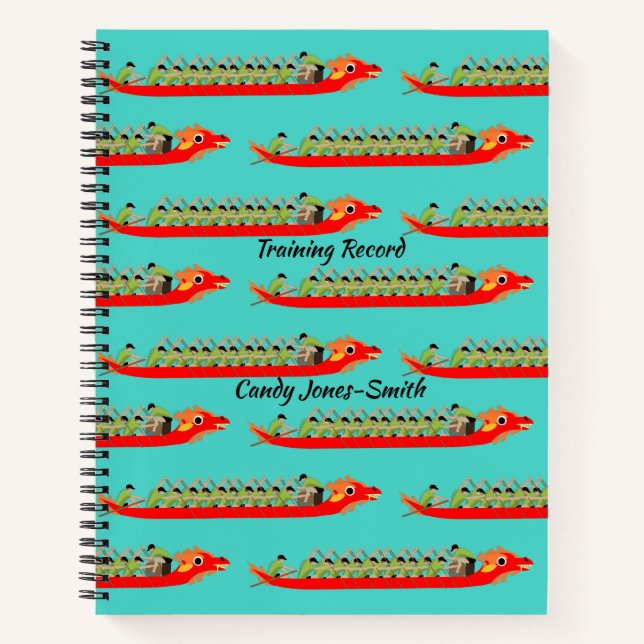 Dragon Boat Racing Notizbuch (Vorderseite)