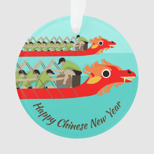 Dragon Boat Racing Ornament (Vorderseite)