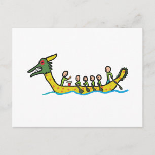 Dragon Boat Racing Postkarte
