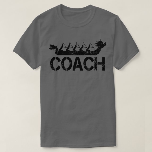 Dragon Boat Racing Team Coach T-Shirt (Design vorne)